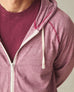 Men's Lightweight Full Zip - Bonfire Red Heather